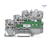 WAGO 2000-5311/1102-950 3-проводна клема със сензор; LED (жълт); за сензори с PNP комутиране по фаза; 1,00 mm2; сив - Rittbul