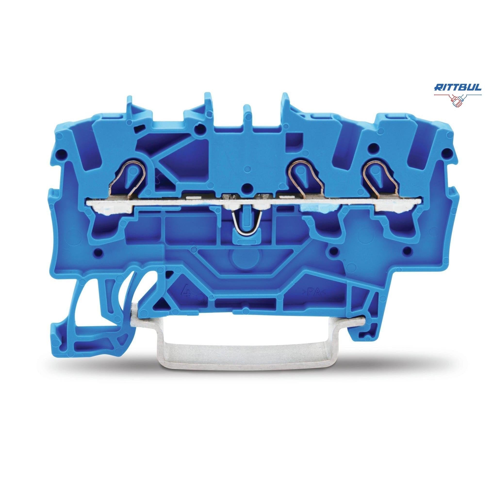 WAGO 2001-1304 Редова клема TOPJOB`S 1.5мм2, 3Р, синя - Rittbul