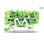 WAGO 2001-1307 Редова клема TOPJOB`S 1.5мм2, 3Р, жълто-зелена - Rittbul