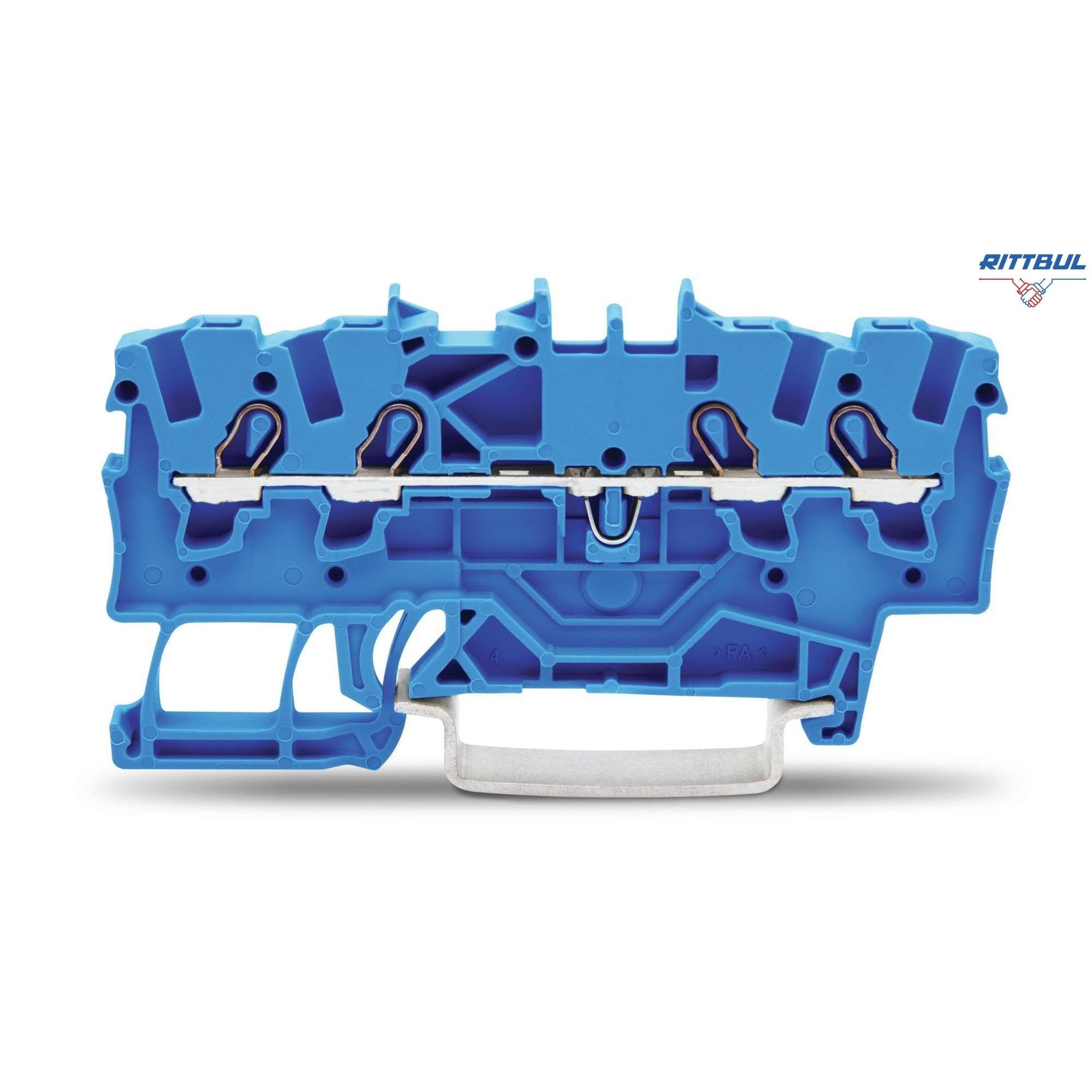 WAGO 2001-1404 Редова клема TOPJOB`S 1.5мм2, 4Р, синя - Rittbul