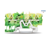 WAGO 2001-1407 Редова клема TOPJOB`S 1.5мм2, 4Р, жълто-зелена - Rittbul