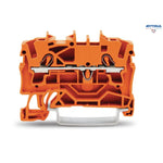 WAGO 2002-1202 Редова клема TOPJOB`S 2.5мм2, 2Р, оранжева - Rittbul