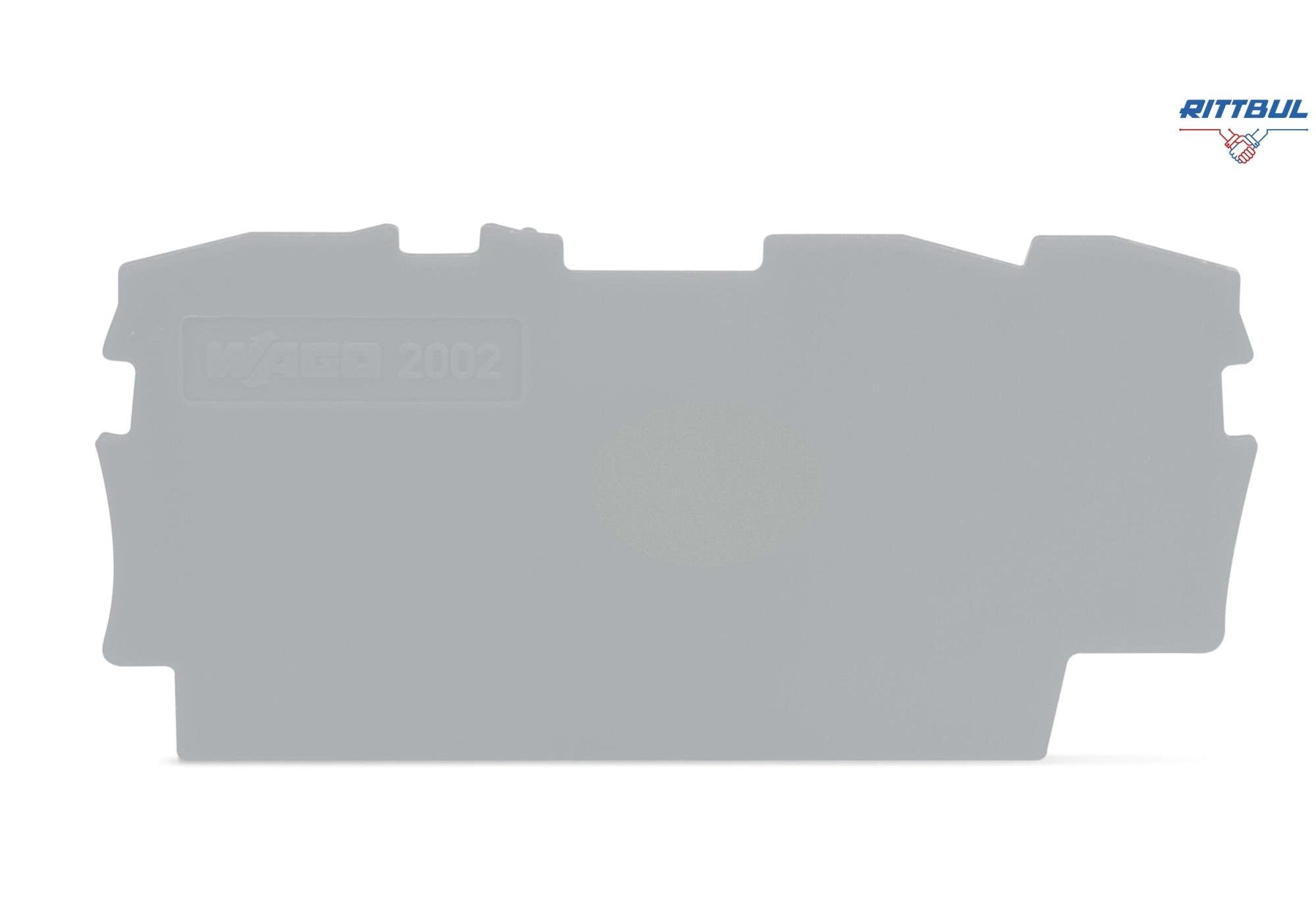 WAGO 2002-1391 Крайна капачка за серия 2002-13хх, сива - Rittbul