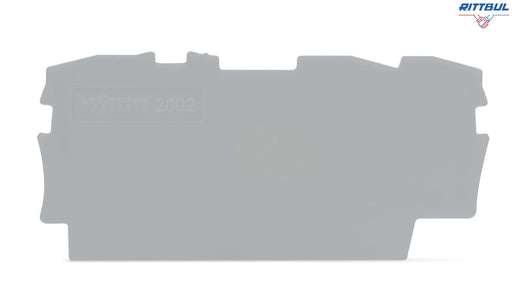 WAGO 2002-1391 Крайна капачка за серия 2002-13хх, сива - Rittbul