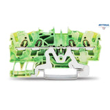 WAGO 2002-1407 Редова клема TOPJOB`S 2.5мм2, 4Р, жълто-зелена - Rittbul