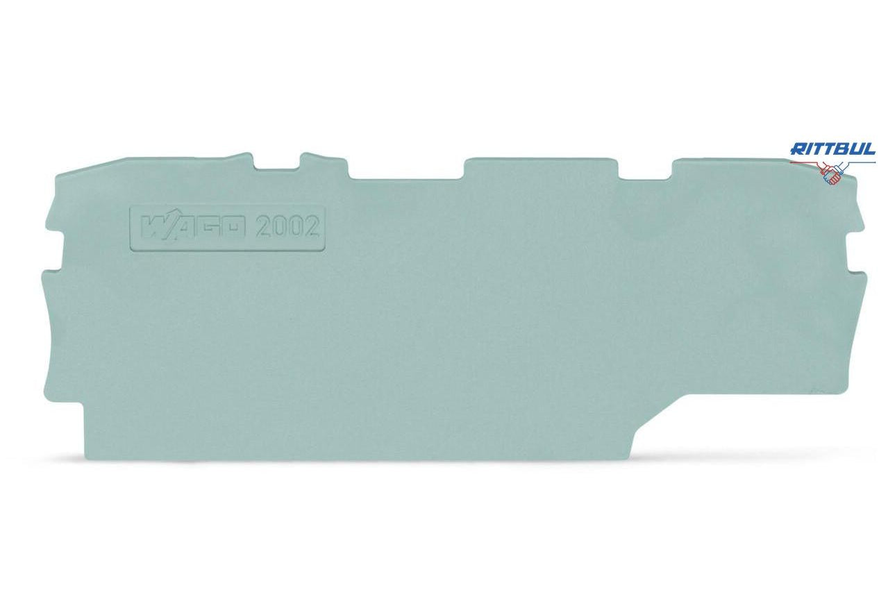 WAGO 2002-1991 Крайна капачка за серия 2002-19хх, сива - Rittbul