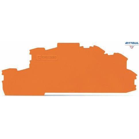 WAGO 2003-6693 Крайна капачка за серия 2003-66хх, оранжева - Rittbul