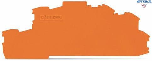 WAGO 2003-6693 Крайна капачка за серия 2003-66хх, оранжева - Rittbul