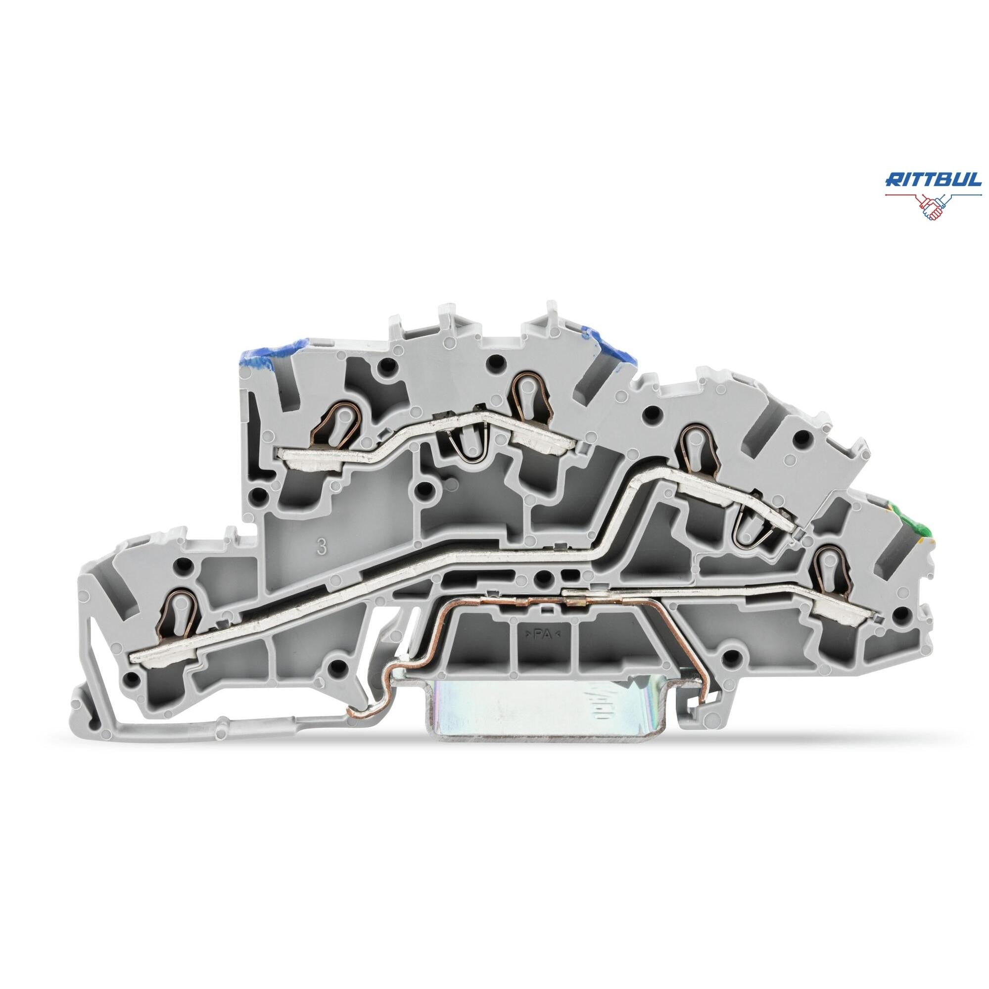 WAGO 2003-7646 Мултифункционална клема 2,5мм2 (4мм2), N/L/PE - Rittbul