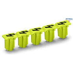 WAGO 2004-115 Защитен предупредителен маркер със символ на високо напрежение, за 5 клемни блока; жълт - Rittbul