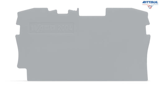 WAGO 2004-1291 Крайна капачка за серия 2004-12хх, сива - Rittbul