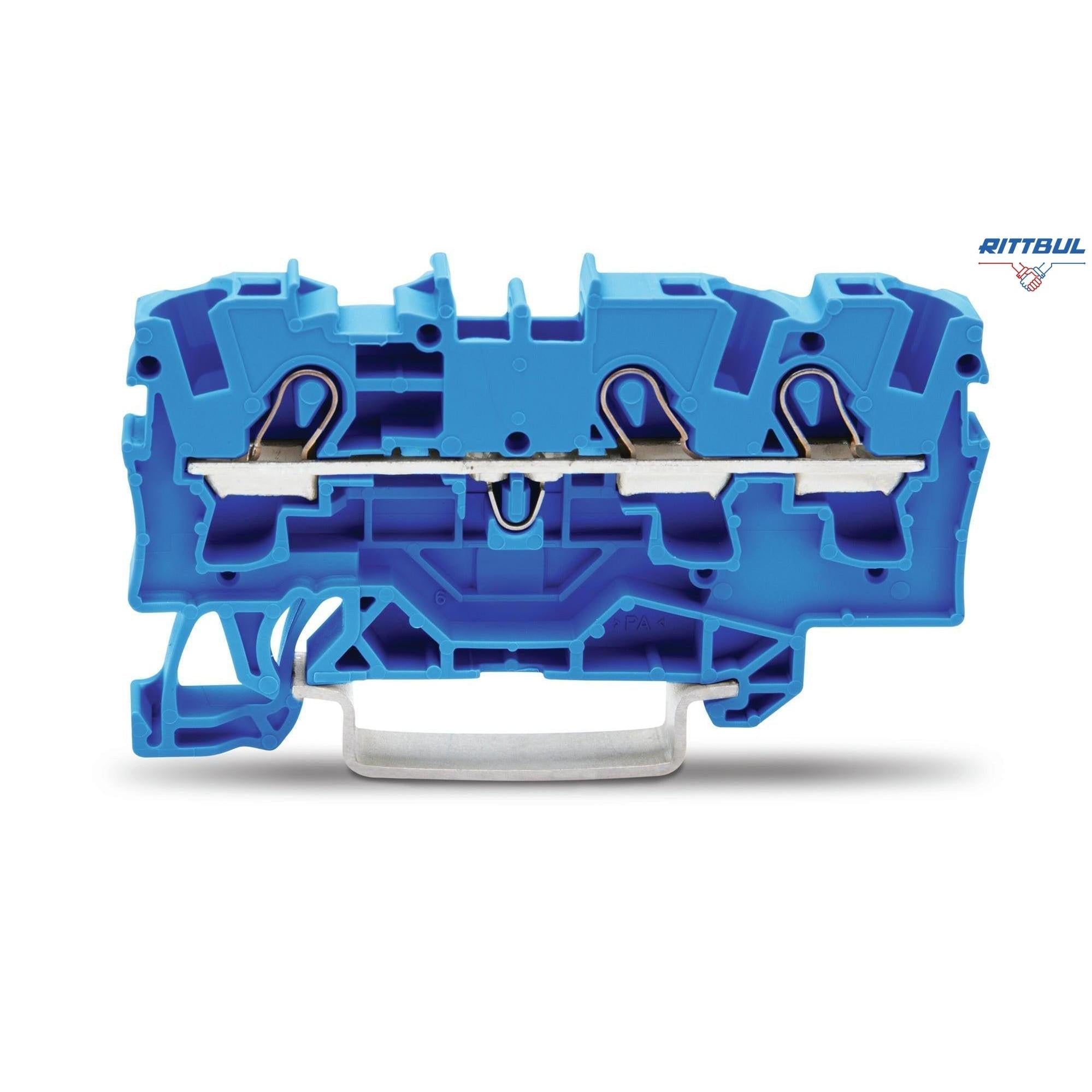 WAGO 2004-1304 Редова клема TOPJOB`S 4мм2, 3Р, синя - Rittbul