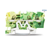 WAGO 2004-1307 Редова клема TOPJOB`S 4мм2, 3Р, жълто/зелена - Rittbul