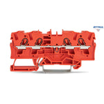 WAGO 2004-1402 Редова клема TOPJOB`S 4мм2, 4Р, оранжева - Rittbul