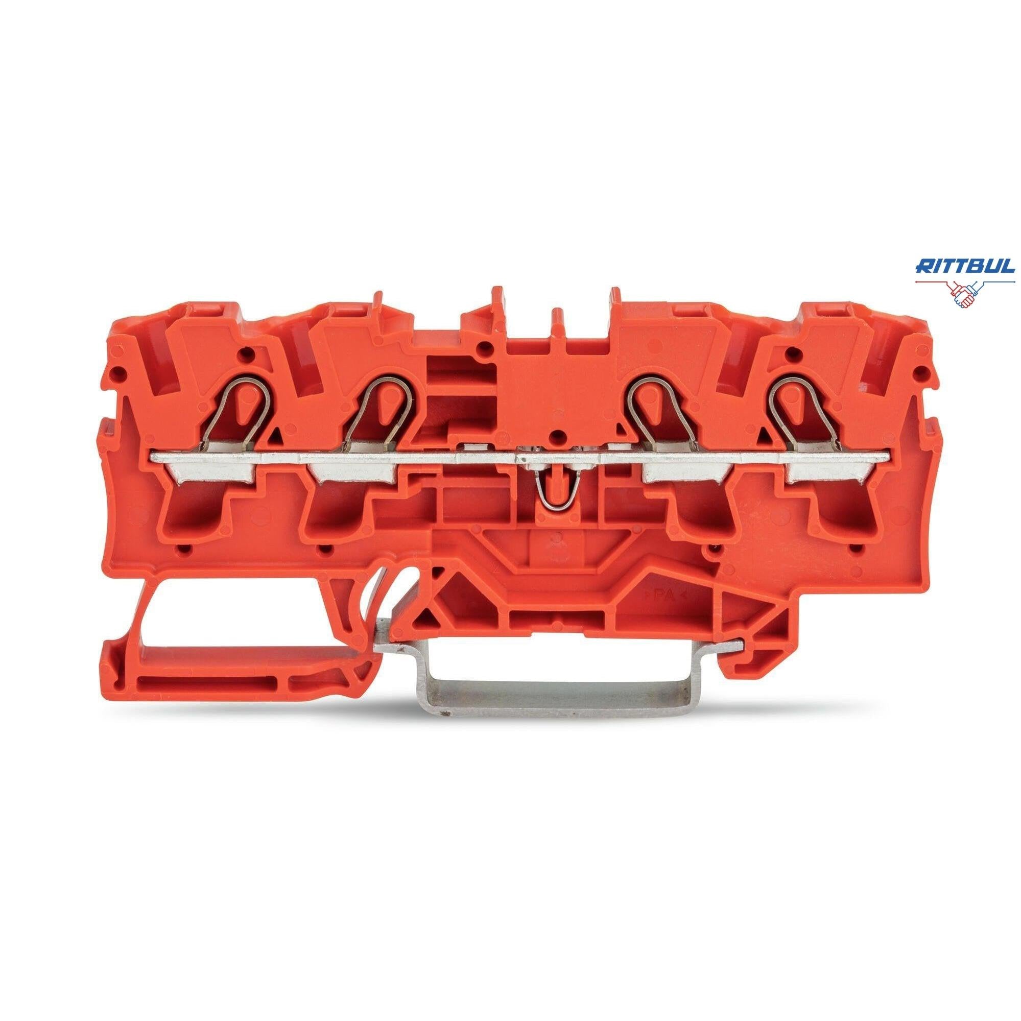 WAGO 2004-1402 Редова клема TOPJOB`S 4мм2, 4Р, оранжева - Rittbul