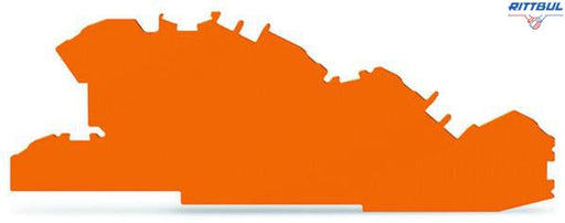 WAGO 2005-7692 Крайна капачка за серия 2005-76хх, оранжева - Rittbul