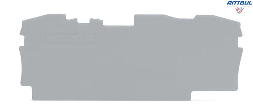 WAGO 2006-1391 Крайна капачка за серия 2006-13хх, сива - Rittbul