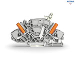 WAGO 2007-8811 2-проводна разедин. клема за изпитване; напр. вериги на напреженови трансформатори; с тестови гнезда със защита от допир; за тес - Rittbul