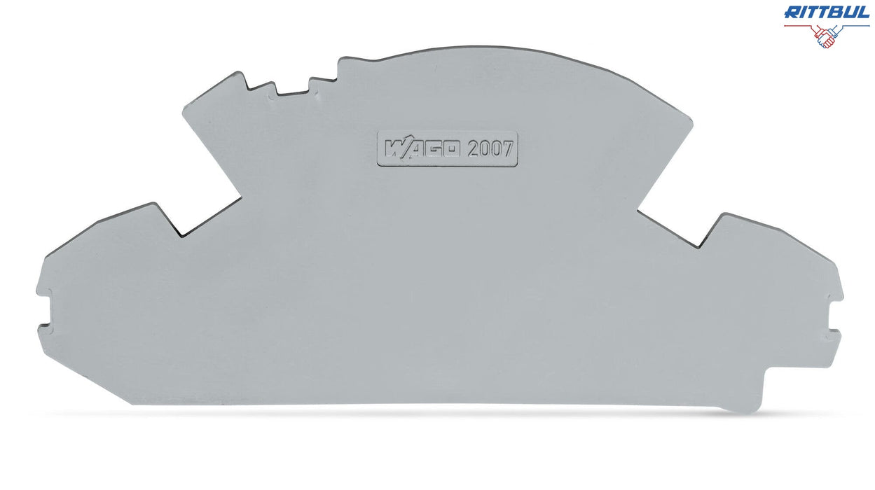 WAGO 2007-8891 Крайна капачка; 1,5 mm дебелина; без възможност за пломбиране; сив - Rittbul