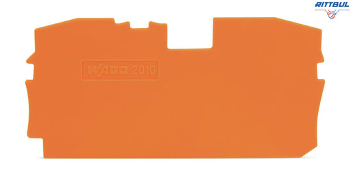 WAGO 2010-1292 Крайна капачка за серия 2010-12хх, оранжева - Rittbul