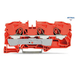 WAGO 2010-1302 Редова клема TOPJOB`S 10мм2, 3Р оранжева - Rittbul