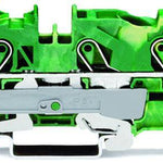 WAGO 2010-1307 Редова клема TOPJOB`S 10мм2, 3Р, жълто-зелена - Rittbul