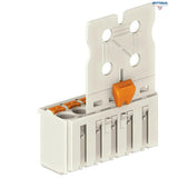 WAGO 2092-1103/002-000 1-проводен женски щепсел; бутон; Push-in CAGE CLAMP®; 2,5 mm?; Разстояние между пиновете 5 mm; 3-полюсен; Захващаща пластина, ос - Rittbul