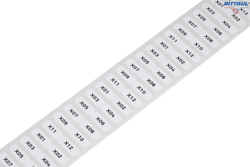 WAGO 210-805 Самозалепващи етикети, 15х6мм, полиестер, бял, 3000бр./ролка - Rittbul