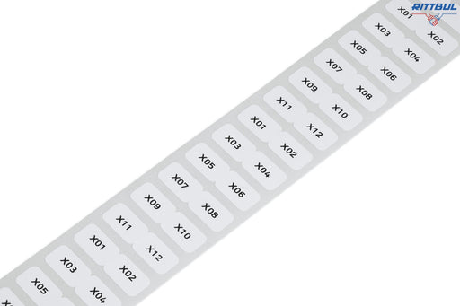 WAGO 210-806 Самозалепващи етикети, 15 x 9 mm, полиестер, бял, 3 000 бр./ ролка - Rittbul