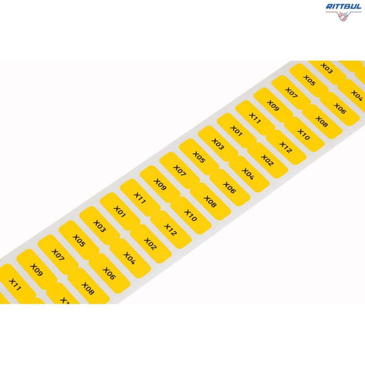 WAGO 210-807/000-002 Самозалепващи етикети, 20х8мм, полиестер, жълт, 3000бр./ролка - Rittbul