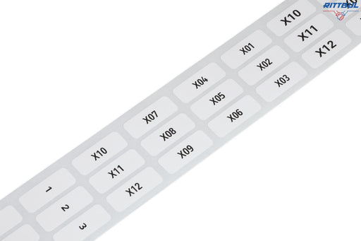 WAGO 210-808 Самозалепващи етикети, 9,5 x 25 mm, полиестер, бял, 1 500 бр./ ролка - Rittbul