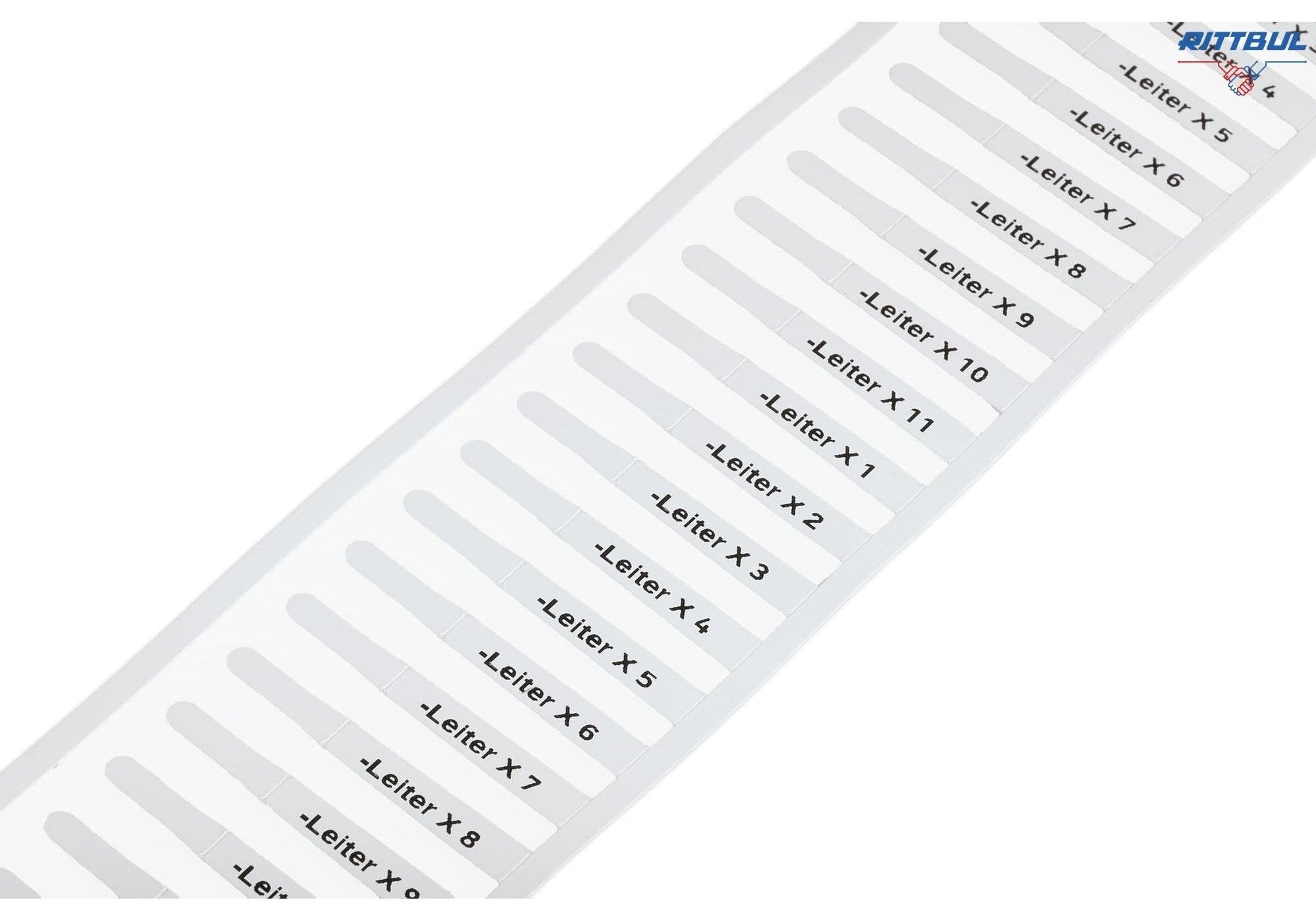 WAGO 211-821 Етикет за маркировъчен пръстен, 23 x 4 mm, бял, 2 500 бр./ ролка - Rittbul