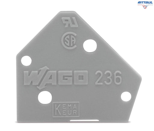 WAGO 236-100 End plate - Rittbul