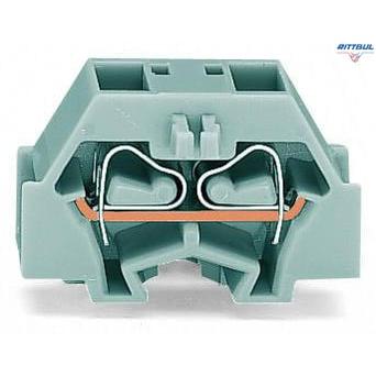 WAGO 260-331 4-conductor terminal block; with fixing flange; for screw or similar mounting types; Fixing hole 3.2 mm O; with 209-123 mounting - Rittbul