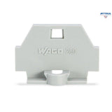 WAGO 260-361 Крайна капачка; с фиксиращ фланец; сив - Rittbul