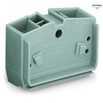 WAGO 264-351 4-conductor center terminal block; required between end plate and end terminal block for terminal strips with fixing flanges - Rittbul