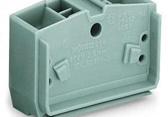 WAGO 264-351 4-conductor center terminal block; required between end plate and end terminal block for terminal strips with fixing flanges - Rittbul