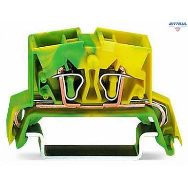 WAGO 264-737 4-conductor Mini rail-mount terminal block; 2.5 mm?; center marking; for DIN-rail 35 x 15 and 35 x 7.5 - Rittbul