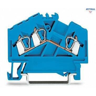 WAGO 280-651 3-conductor through terminal block; suitable for Ex i applications - Rittbul