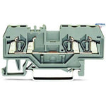 WAGO 280-681 3-conductor through terminal block; 2.5 mm2; center marking; for DIN-rail 35 x 15 and 35 x 7.5 - Rittbul