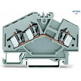 WAGO 281-631 3-conductor through terminal block; 4 mm?; center marking; for DIN-rail 35 x 15 and 35 x 7.5 - Rittbul