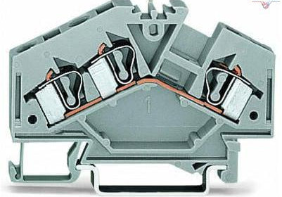 WAGO 281-631 3-conductor through terminal block; 4 mm?; center marking; for DIN-rail 35 x 15 and 35 x 7.5 - Rittbul