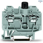 WAGO 282-122 2-conductor fuse terminal block; for miniature metric fuses; without indicator; 5 x 20 mm - Rittbul