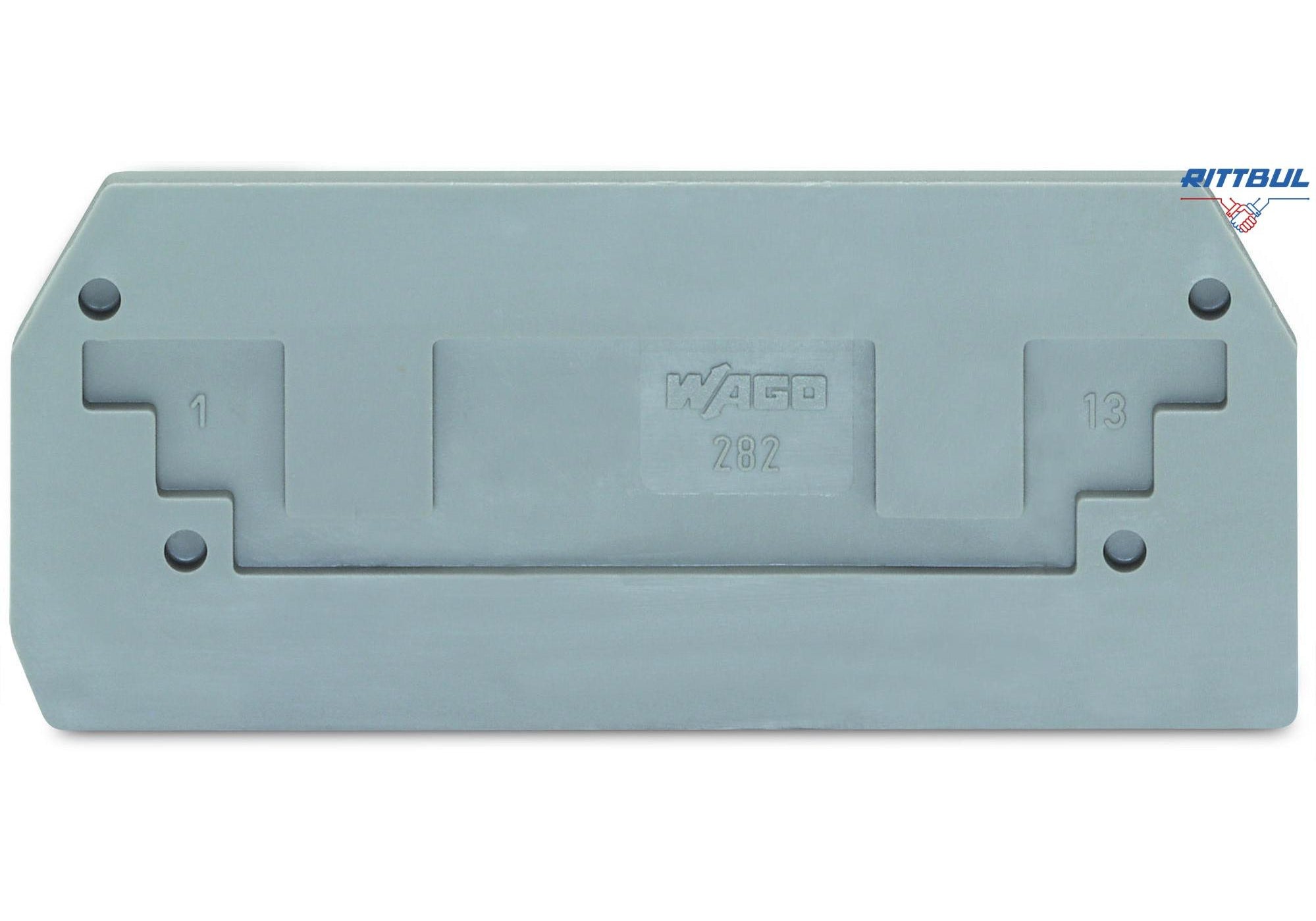 WAGO 282-325 Крайна капачка, сива - Rittbul