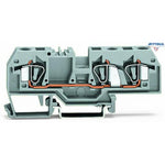 WAGO 282-682 3-CONDUCTOR THROUGH TERMINAL BLOCK, ORANGE, 6mm2 - Rittbul