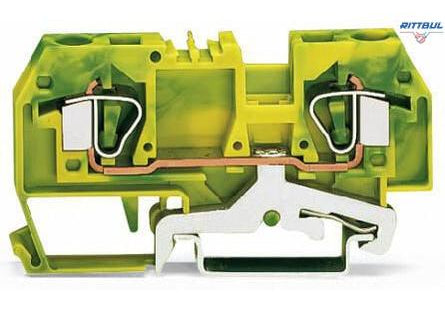 WAGO 282-907 2-conductor ground terminal block - Rittbul