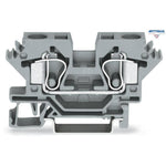 WAGO 284-604 2-conductor through terminal block; 10 mm2; lateral marker slots; for DIN-rail 35 x 15 and 35 x 7.5 - Rittbul