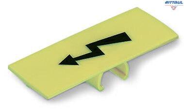 WAGO 285-1177 Protective warning marker; with high-voltage symbol, black - Rittbul