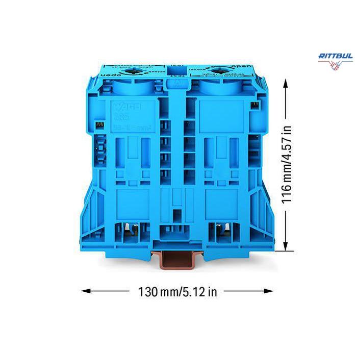WAGO 285-1184 Редова клема 185мм2, синя - Rittbul