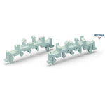 WAGO 288-002 Universal mounting foot; snap-fit type; suitable for DIN 15, 35 and 32 rails - Rittbul